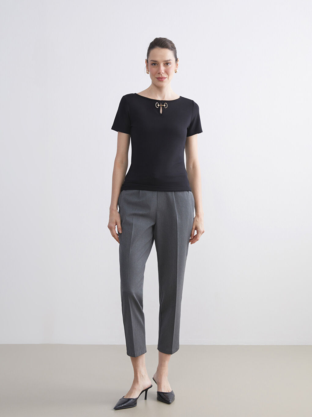 Crew Neck Women's T-Shirt-1