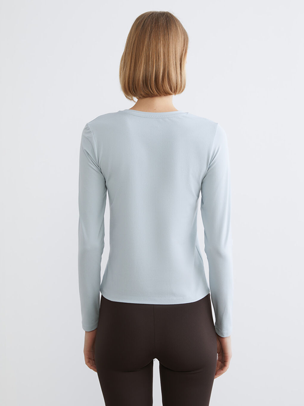 Mavi Bisiklet Yaka Soft Touch Kadın Body-3