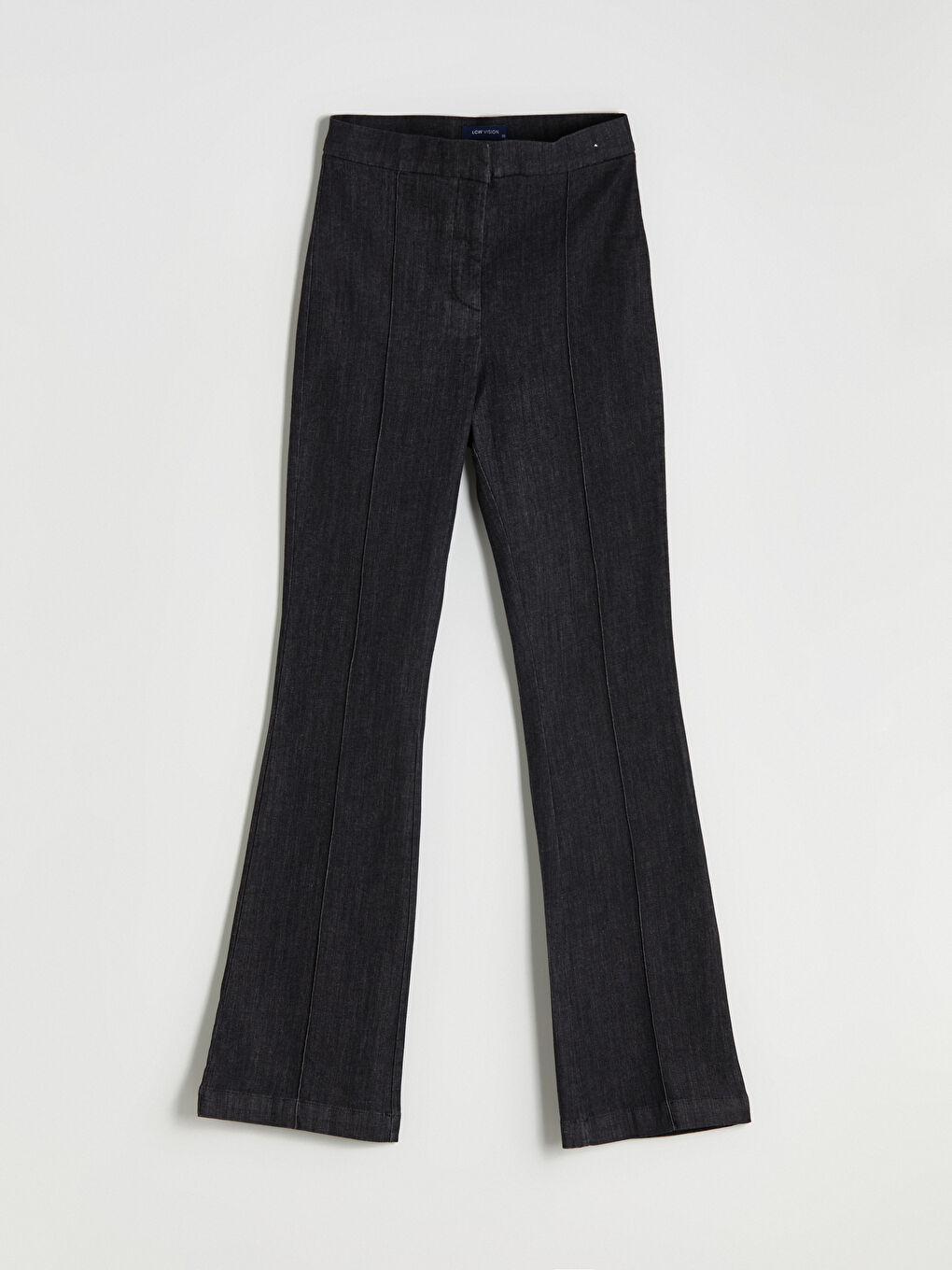 Siyah Flare Kadın Jean Pantolon-4