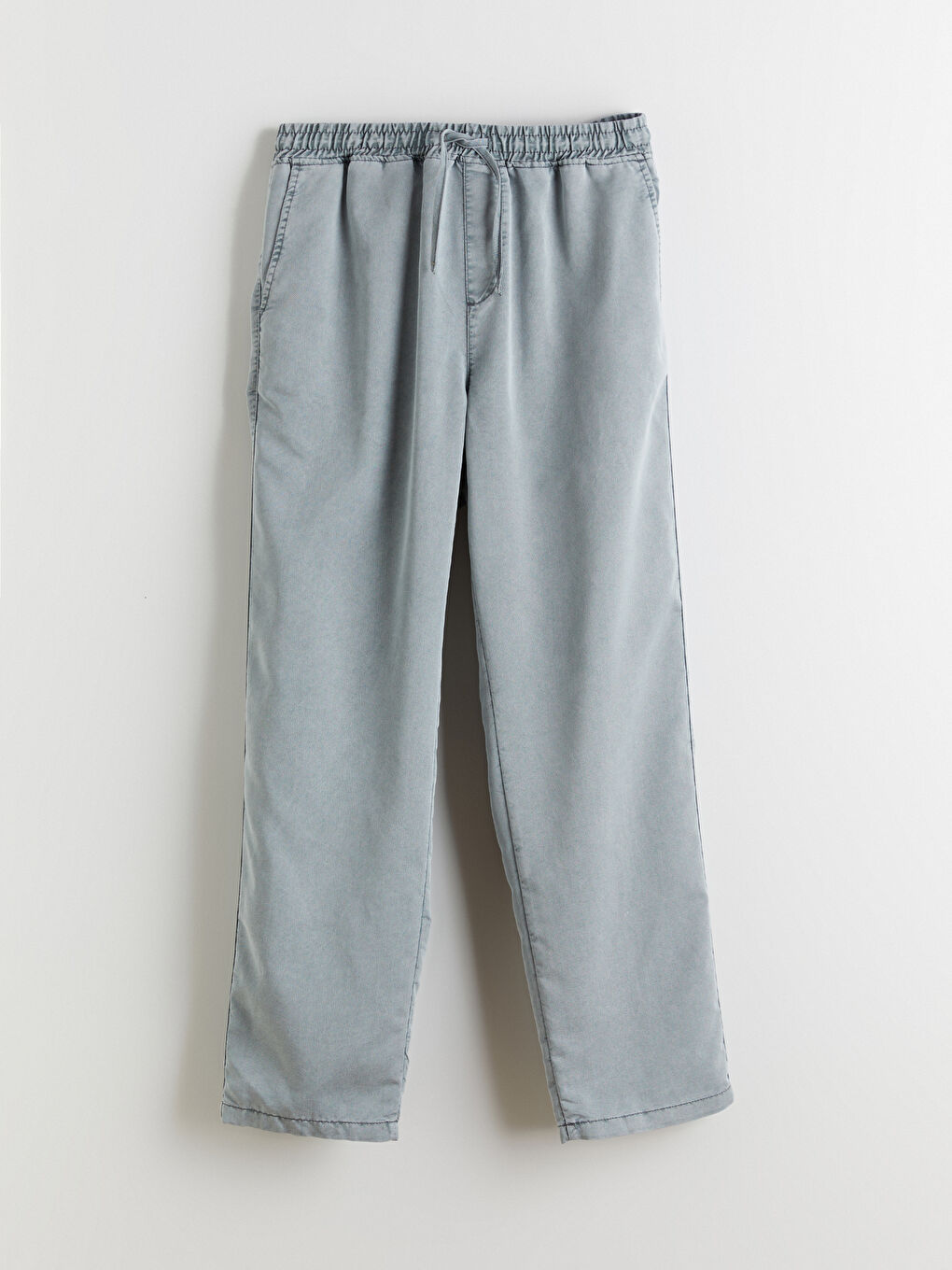 Haki Rahat Kalıp Gabardin Erkek Pantolon-4