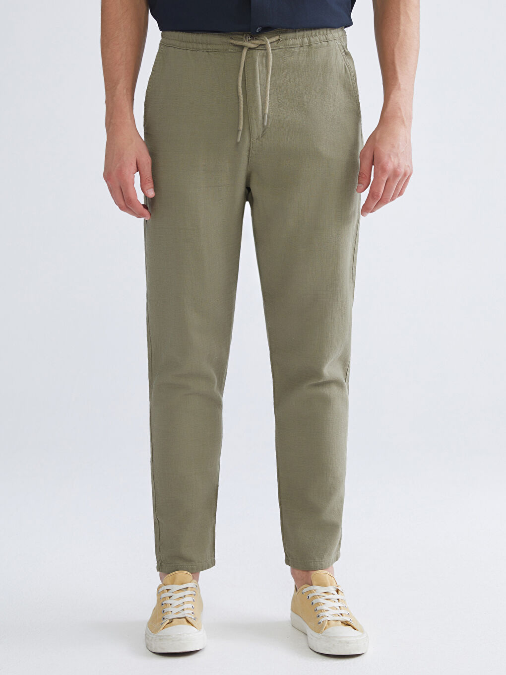 Haki Rahat Kalıp Erkek Pantolon-1