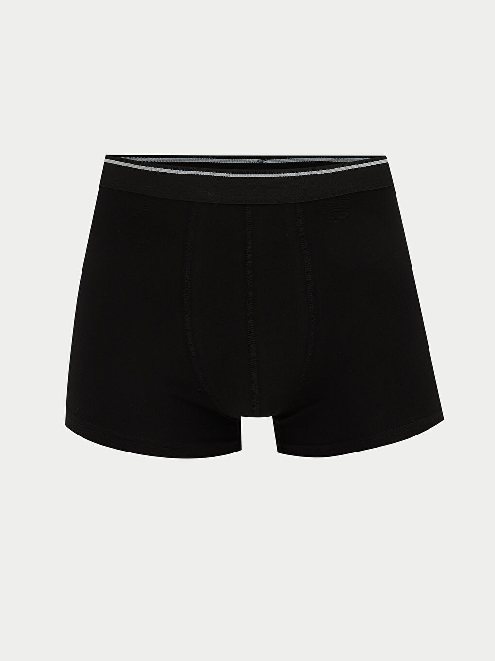Siyah Standart Kalıp Pamuklu Esnek Erkek Boxer