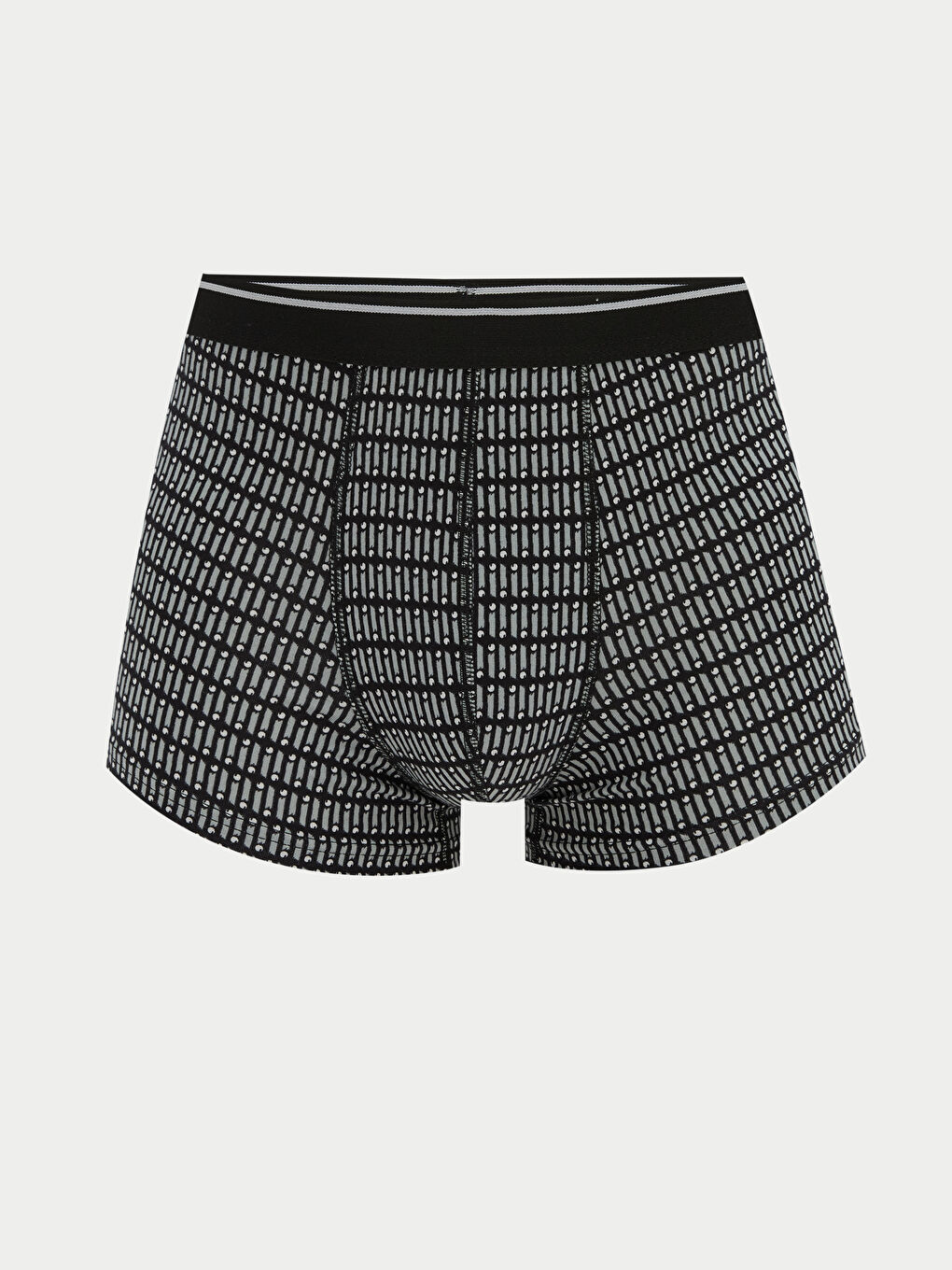 Siyah Standart Kalıp Pamuklu Esnek Erkek Boxer