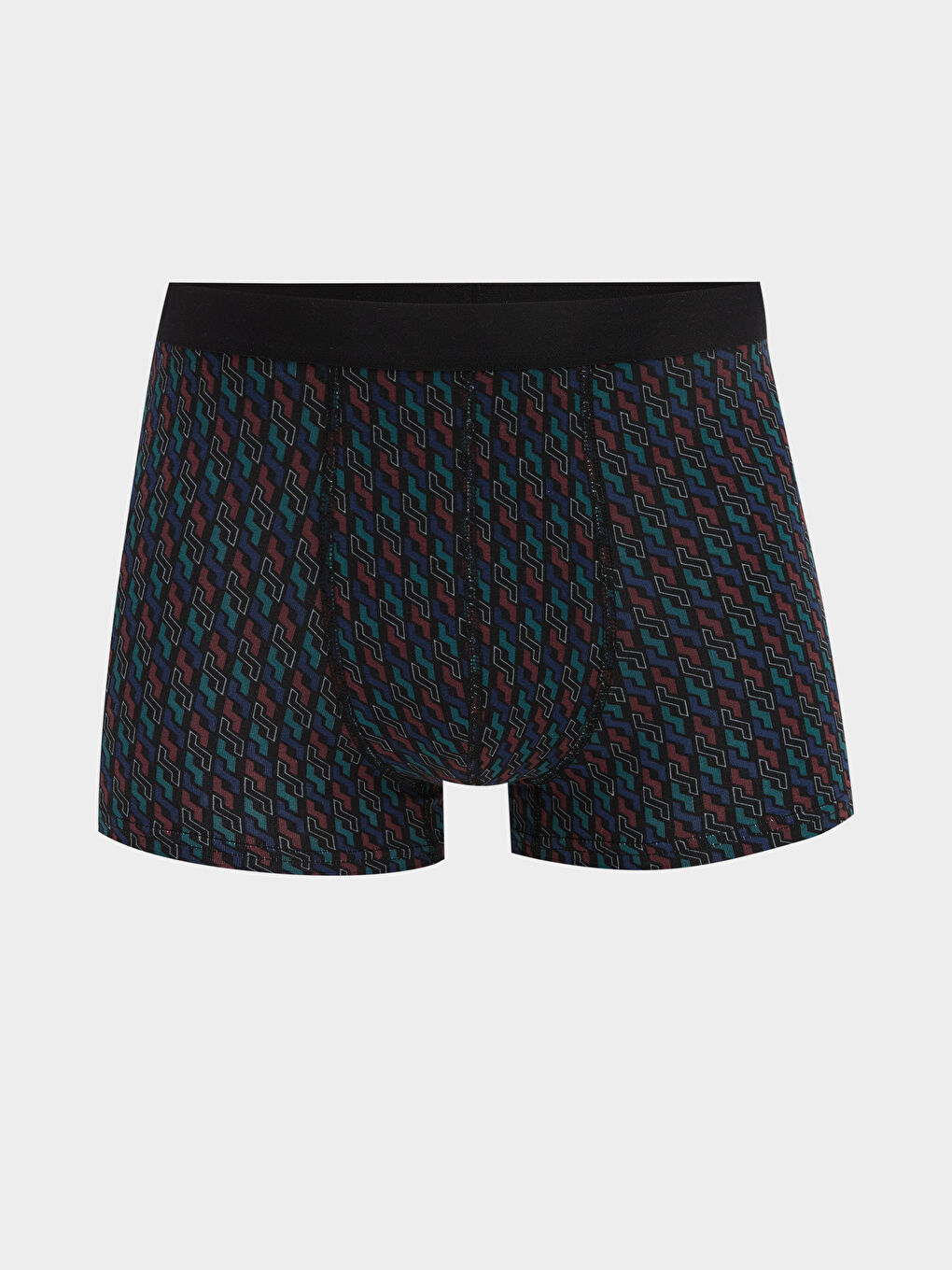 Siyah Standart Kalıp Pamuklu Esnek Erkek Boxer 3'lü-1