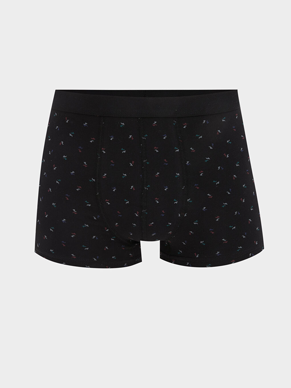 Siyah Standart Kalıp Pamuklu Esnek Erkek Boxer 3'lü-3