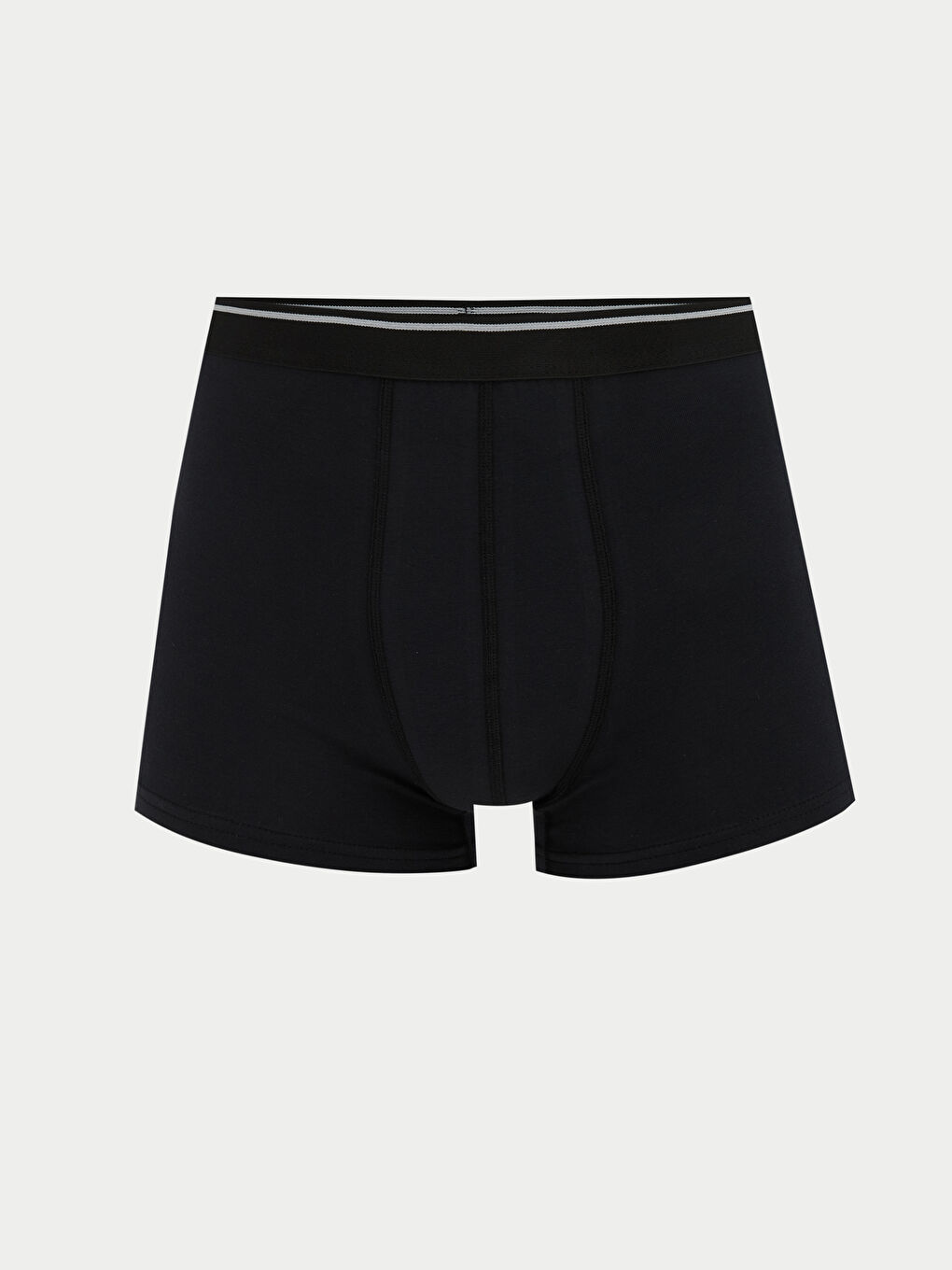 Siyah Standart Kalıp Pamuklu Esnek Erkek Boxer