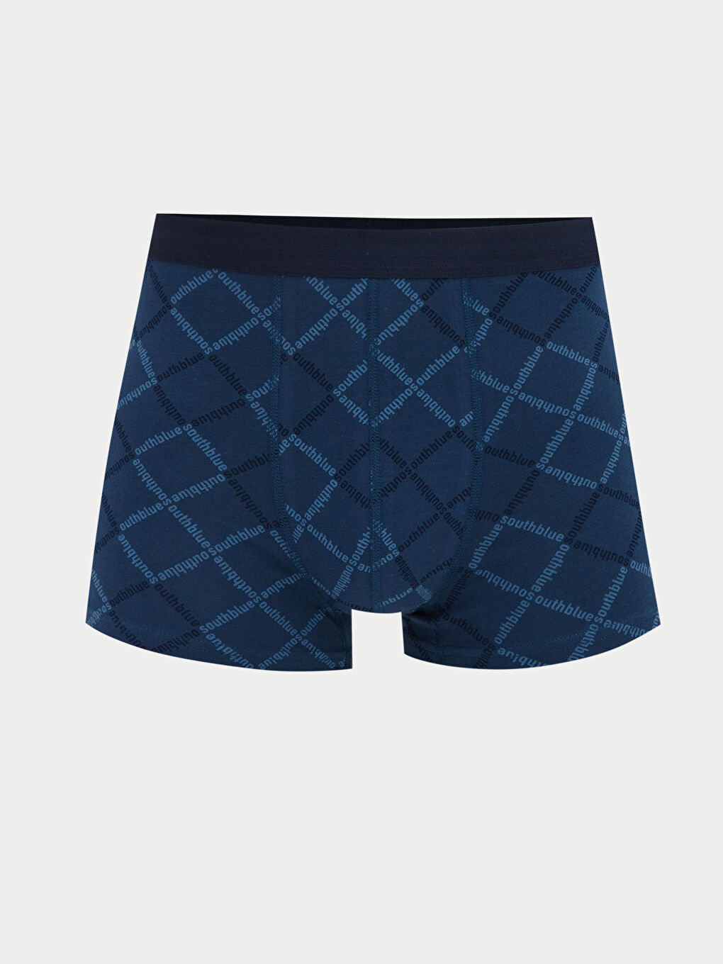 Lacivert Standart Kalıp Desenli Erkek Boxer 3'lü-1