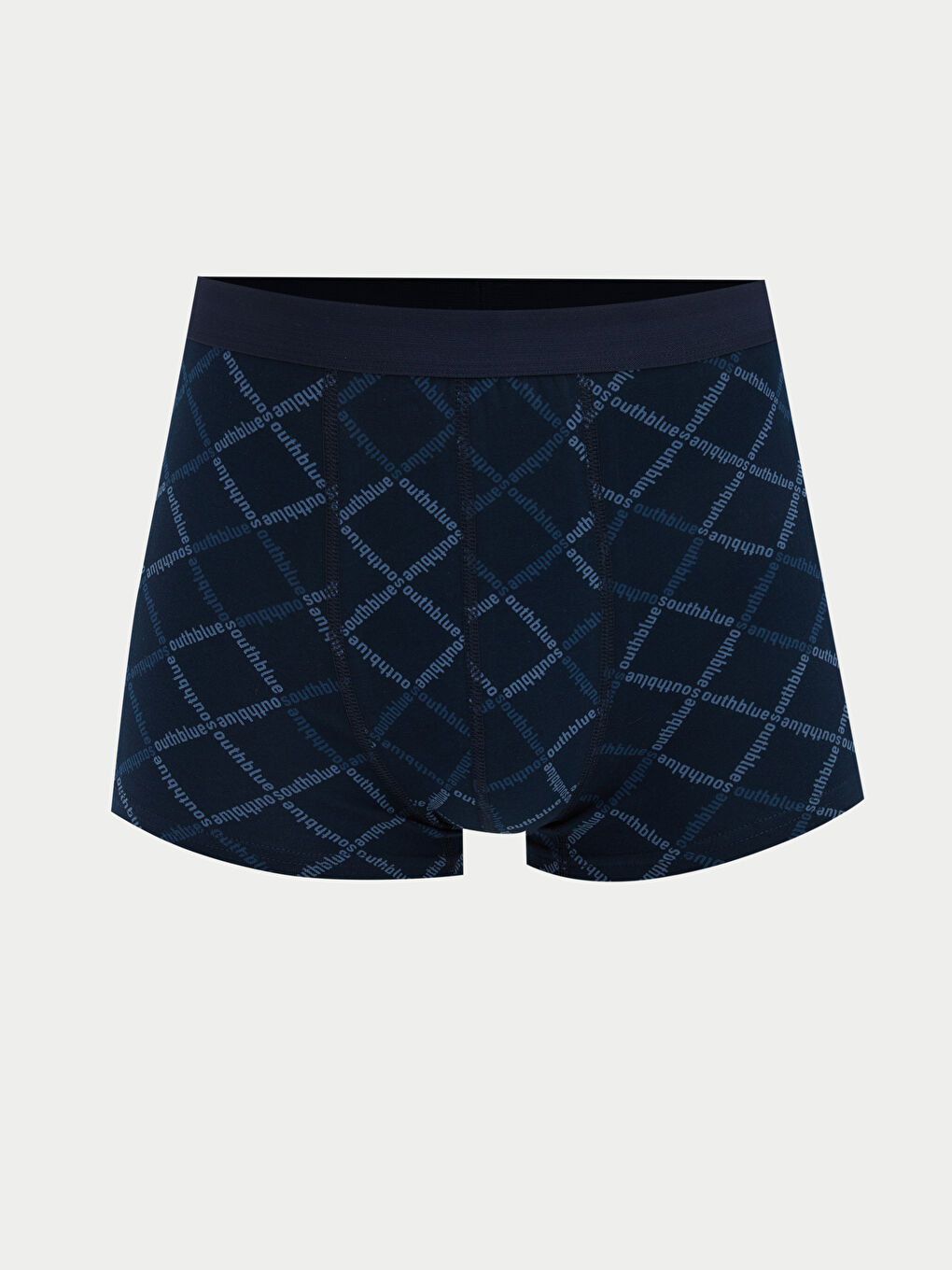 Lacivert Standart Kalıp Desenli Erkek Boxer 3'lü-3