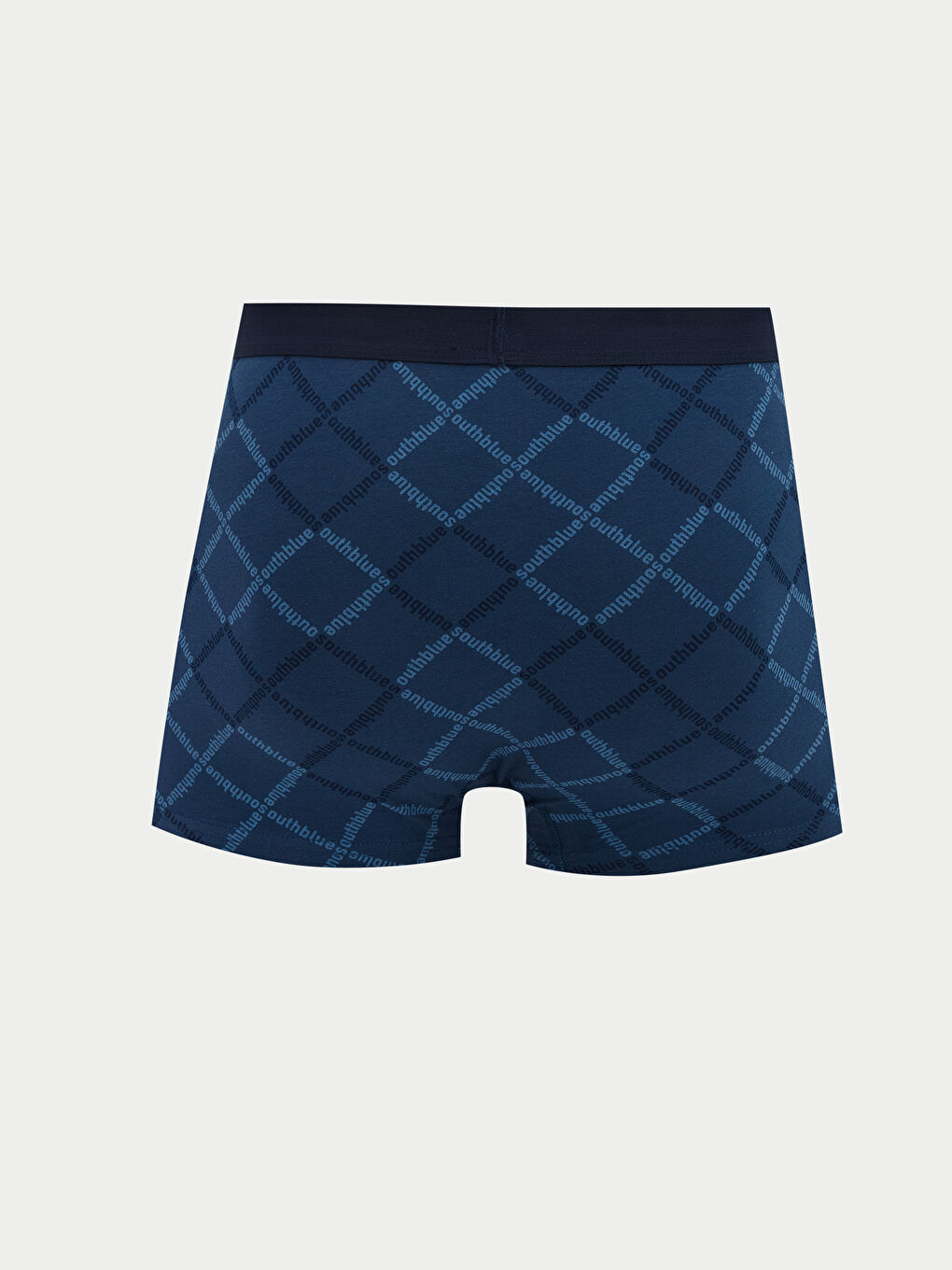 Lacivert Standart Kalıp Desenli Erkek Boxer 3'lü-4
