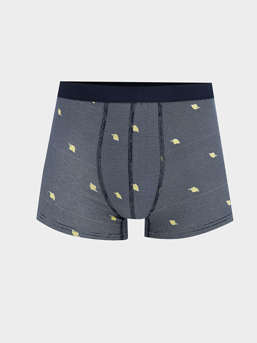 Sarı Standart Kalıp Pamuklu Esnek Erkek Boxer