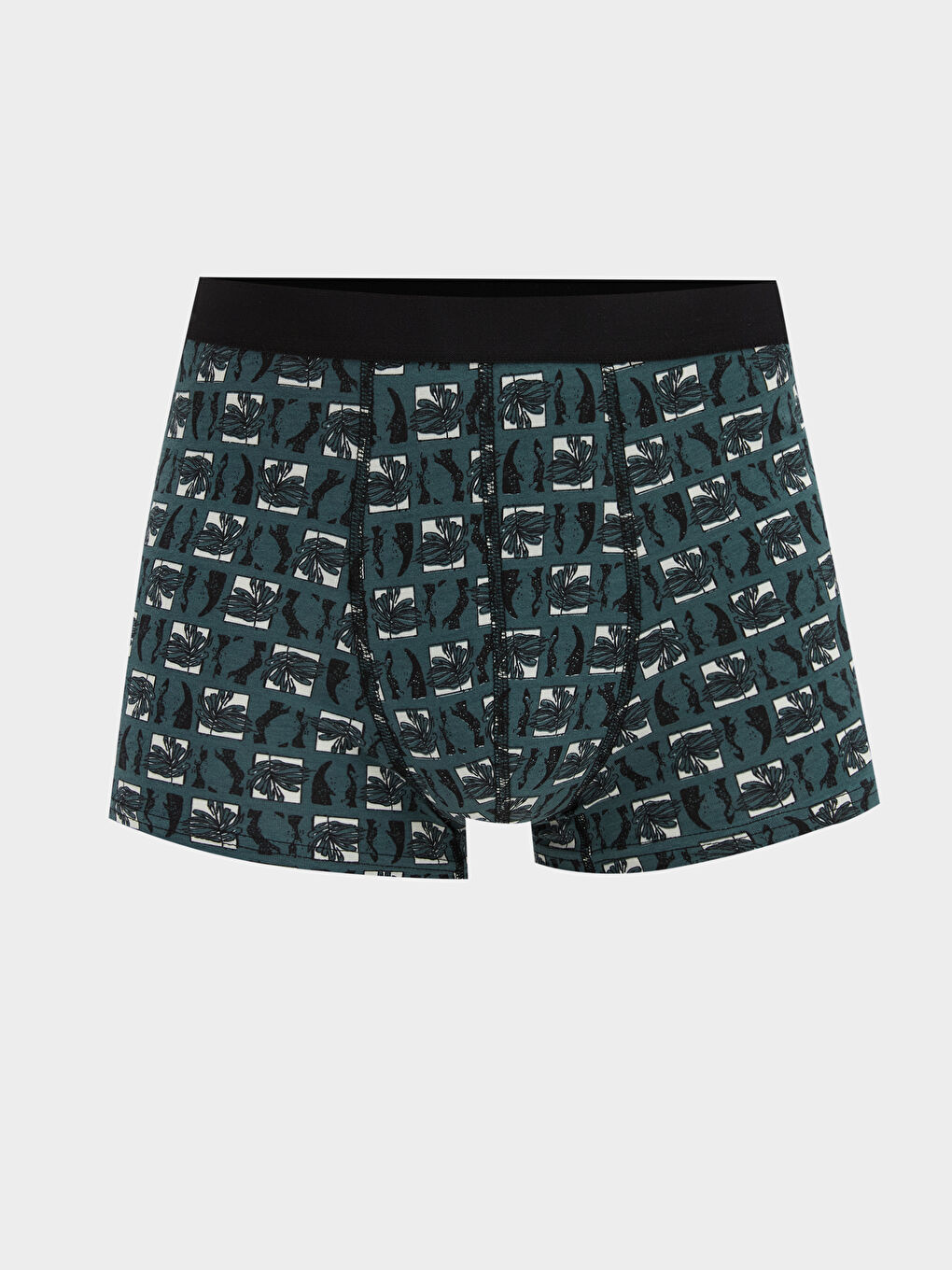 Siyah Standart Kalıp Erkek Boxer 3'lü-1