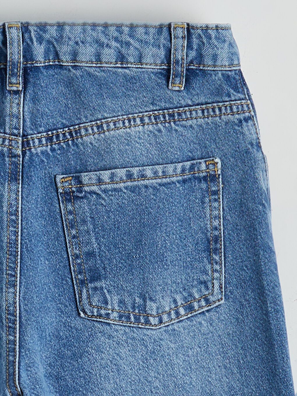 Дънки за момичета с широк крачол-3