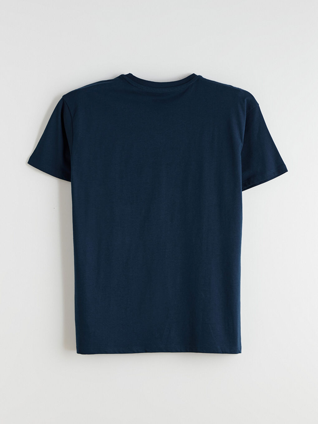 Lacivert Bisiklet Yaka Oversize Kadın Spor Tişört-5