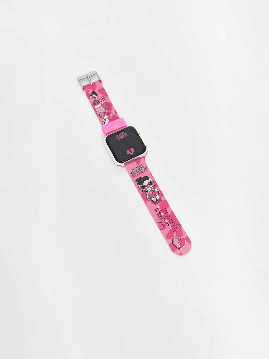 Karışık Lol Baskılı Kız Çocuk Dijital Kol Saati-2