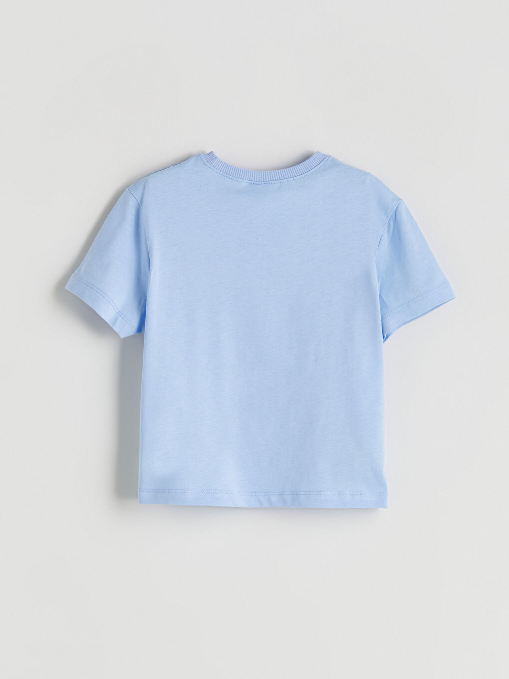 Mavi Bisiklet Yaka Baskılı Erkek Çocuk Tişört-4