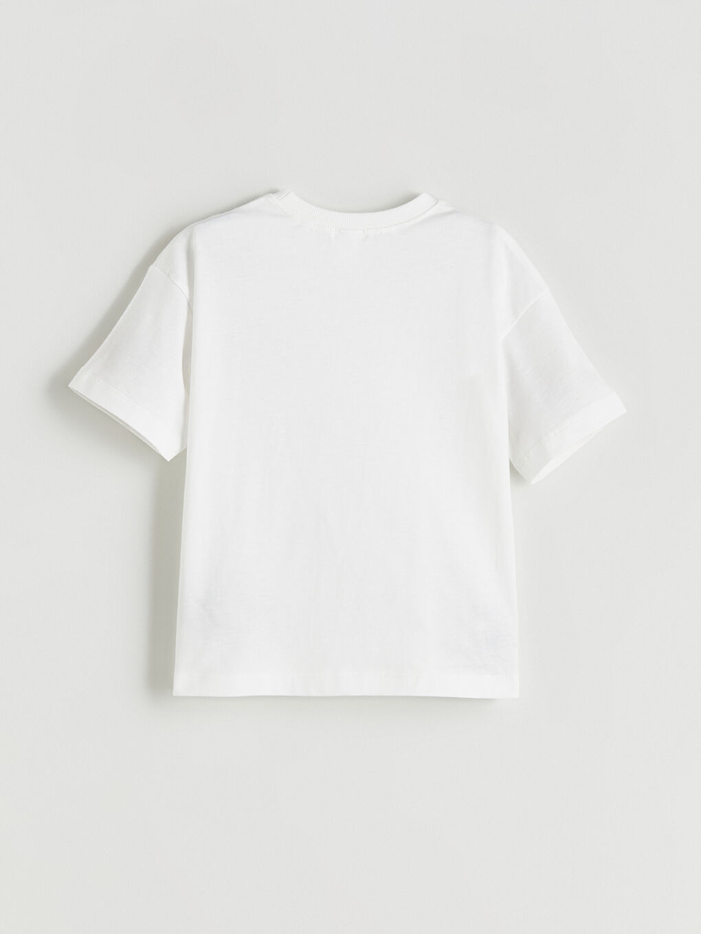 Ekru Bisiklet Yaka Slogan Baskılı Erkek Çocuk Tişört-3