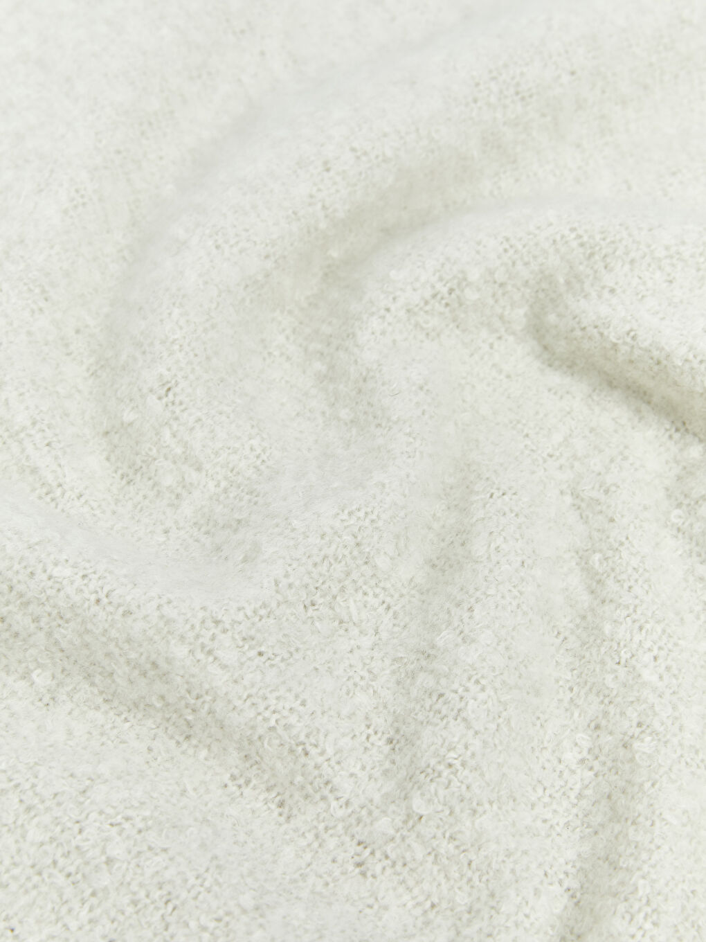 Bej Düz Püsküllü Kadın Atkı-2