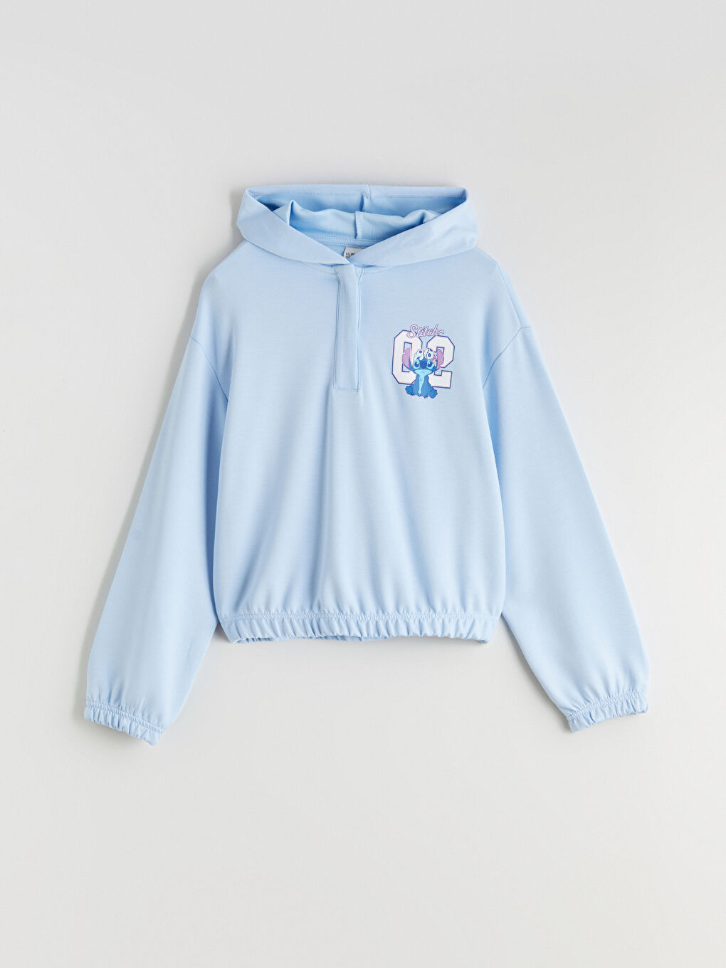 Hooded Stitch Printed Girls' Tracksuit Set-2