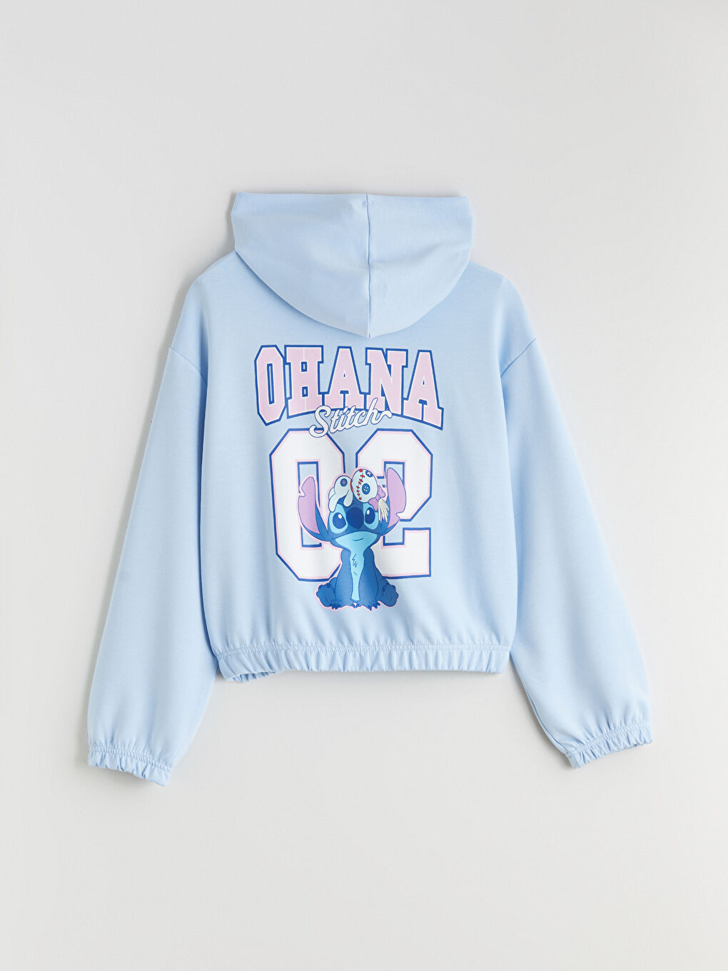 Hooded Stitch Printed Girls' Tracksuit Set-4