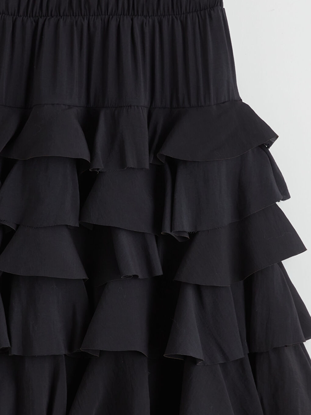 Siyah Beli Lastikli Katkat Etek-5