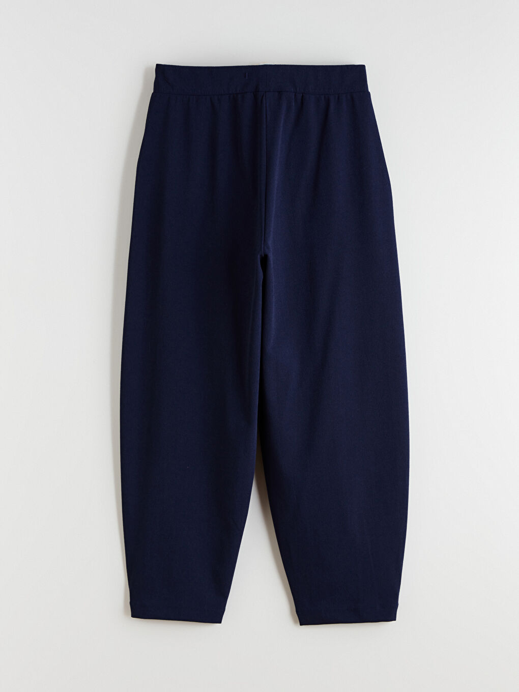 Lacivert Beli Lastikli Kadın Pantolon-5