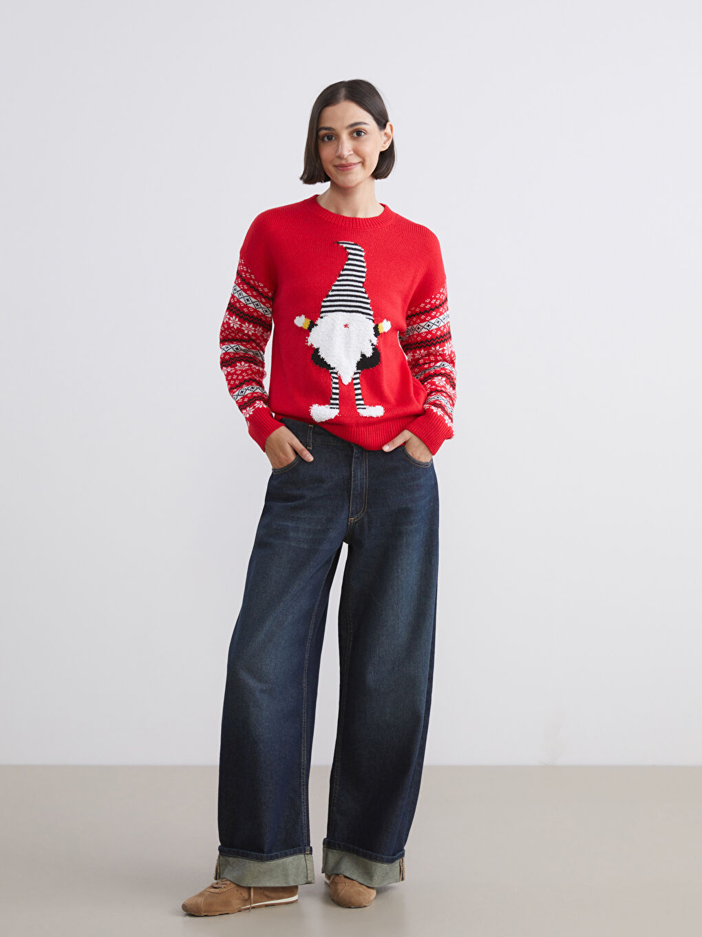 Žena CRVENA Džemper -1