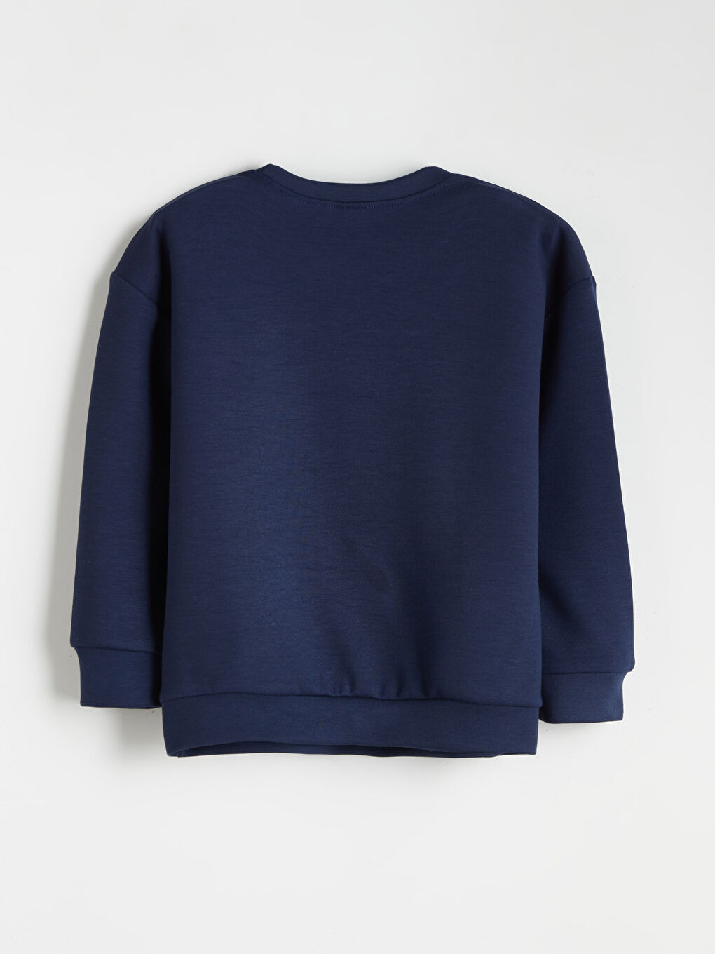 Lacivert Bisiklet Yaka Erkek Çocuk Sweatshirt-1