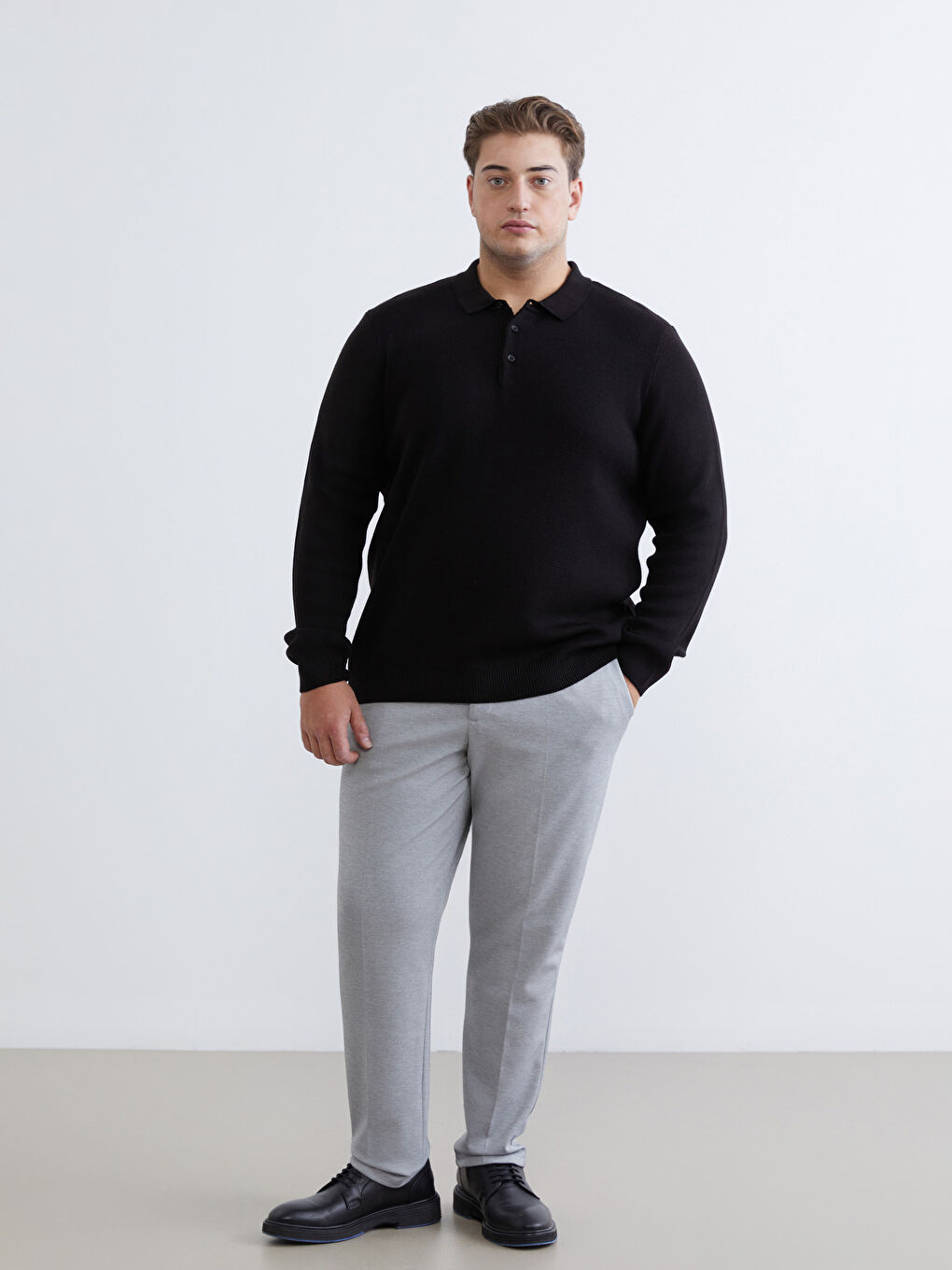 Gri Büyük Beden Erkek Chino Pantolon