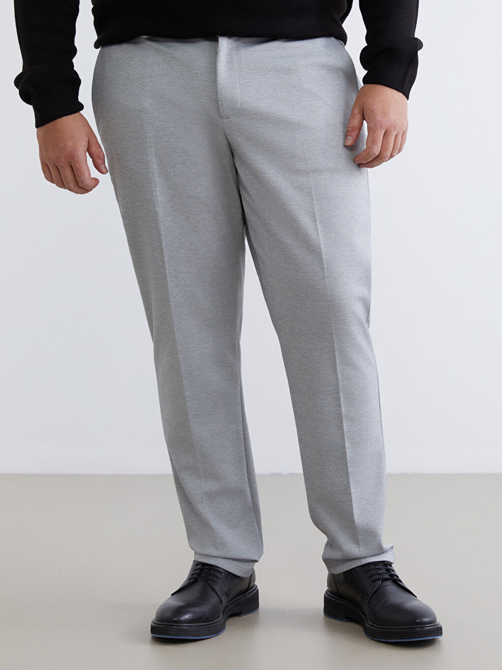 Gri Büyük Beden Erkek Chino Pantolon-1