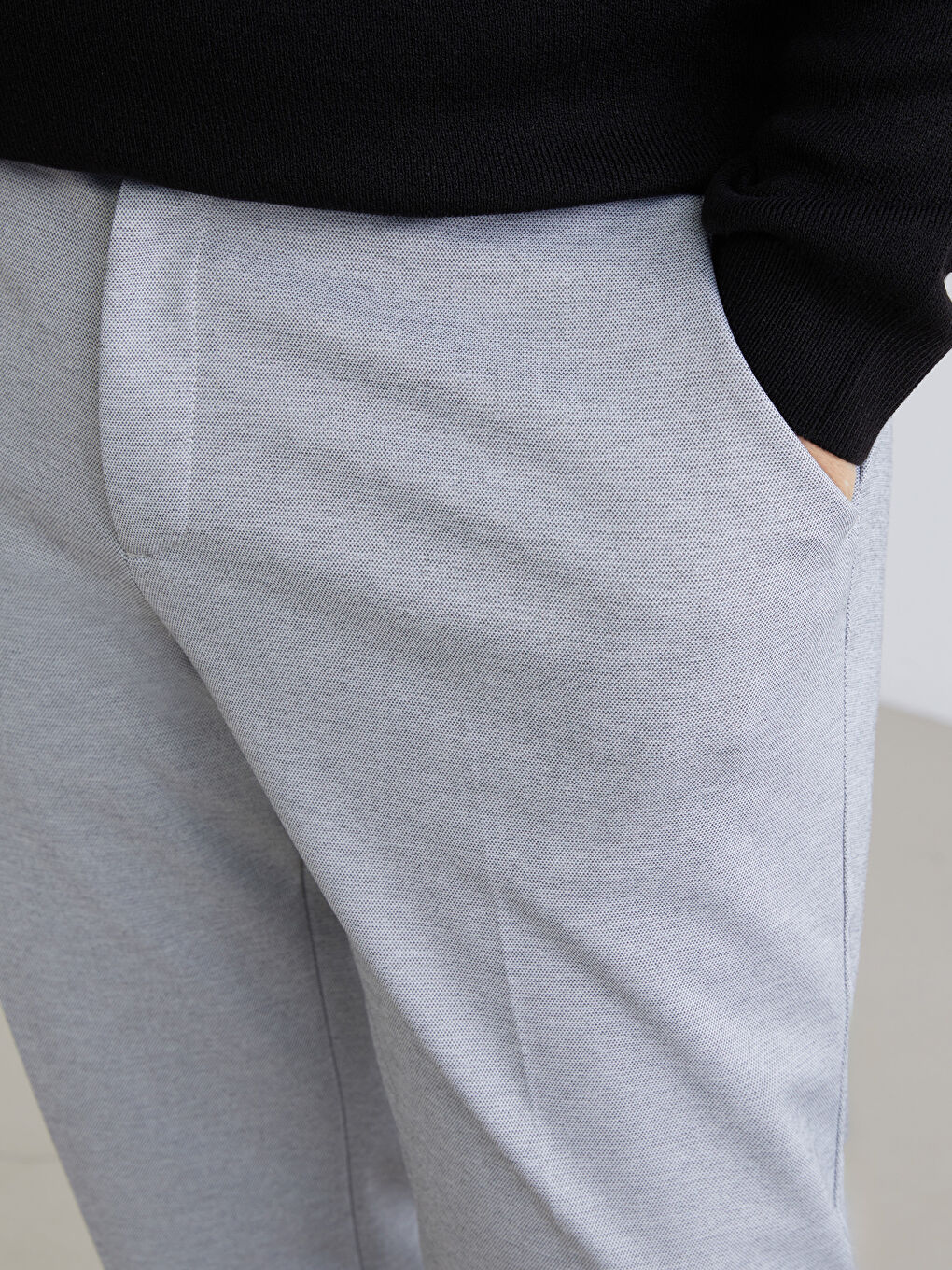 Gri Büyük Beden Erkek Chino Pantolon-2