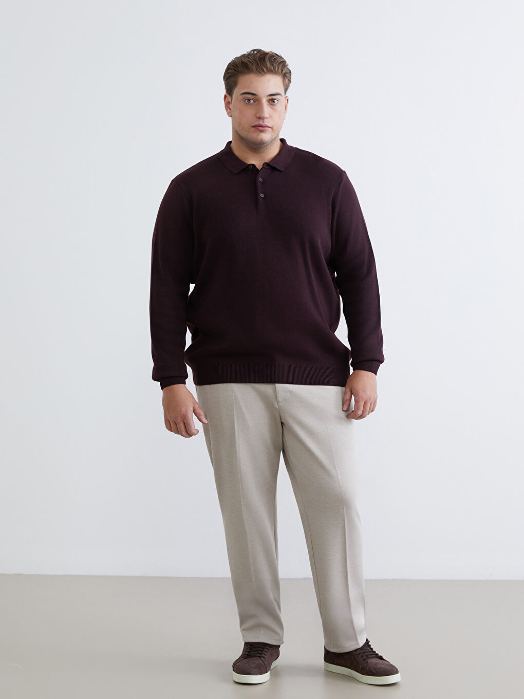 Bej Büyük Beden Erkek Chino Pantolon