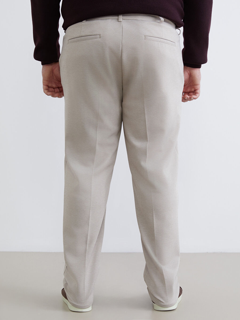 Bej Büyük Beden Erkek Chino Pantolon-3