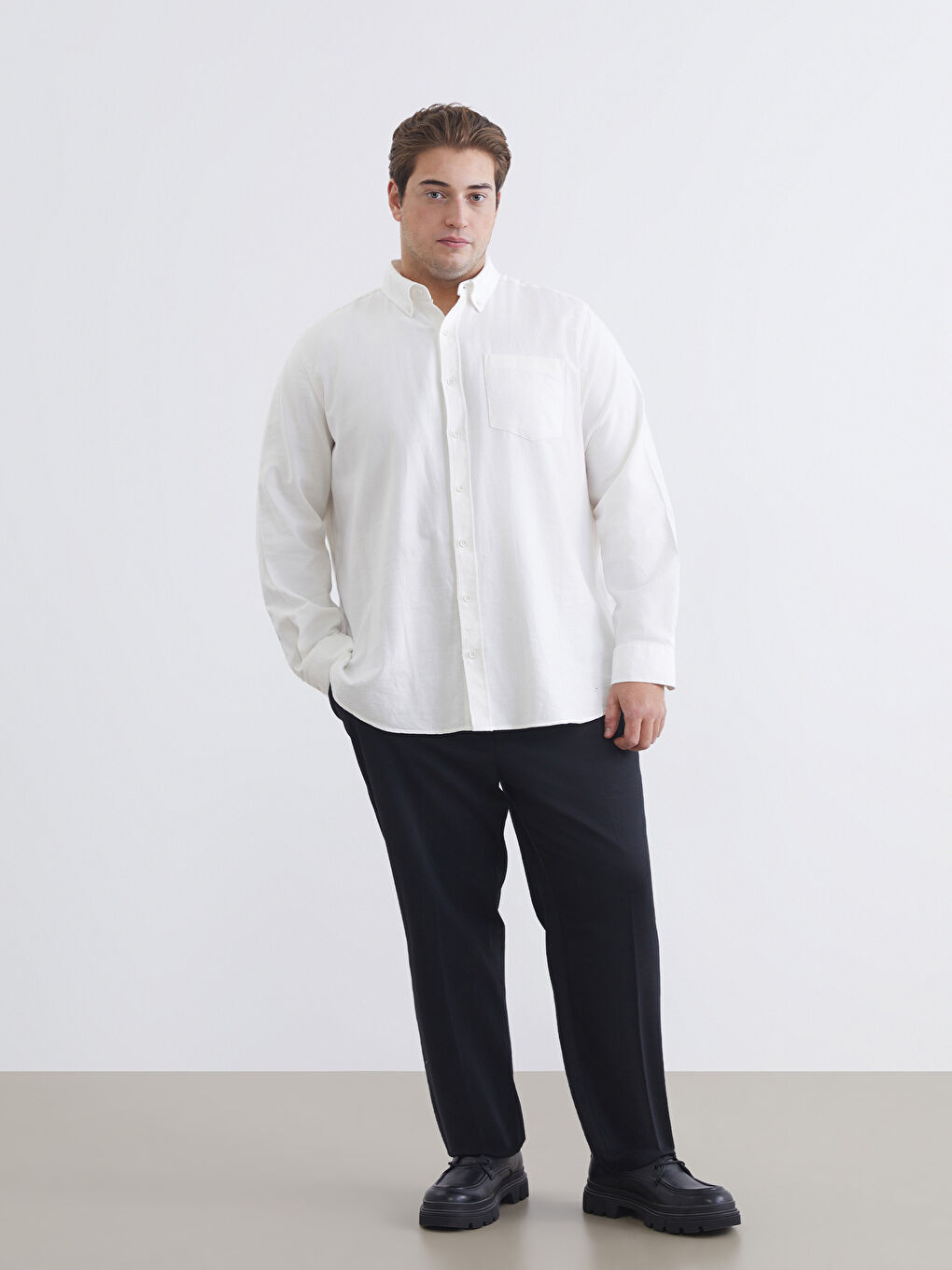 Lacivert Büyük Beden Erkek Chino Pantolon