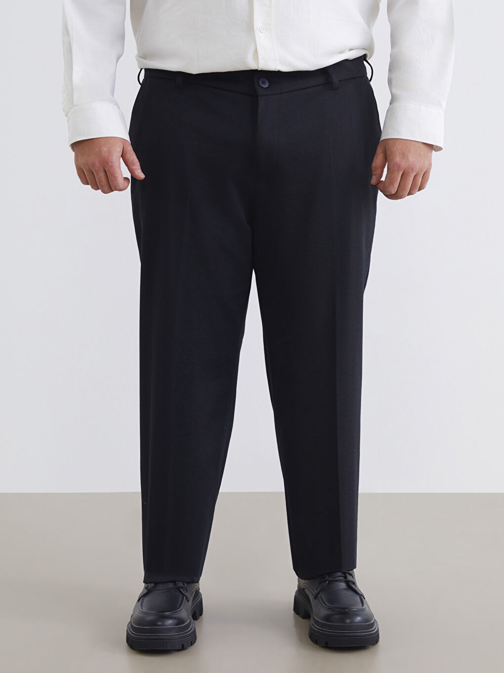 Lacivert Büyük Beden Erkek Chino Pantolon-2