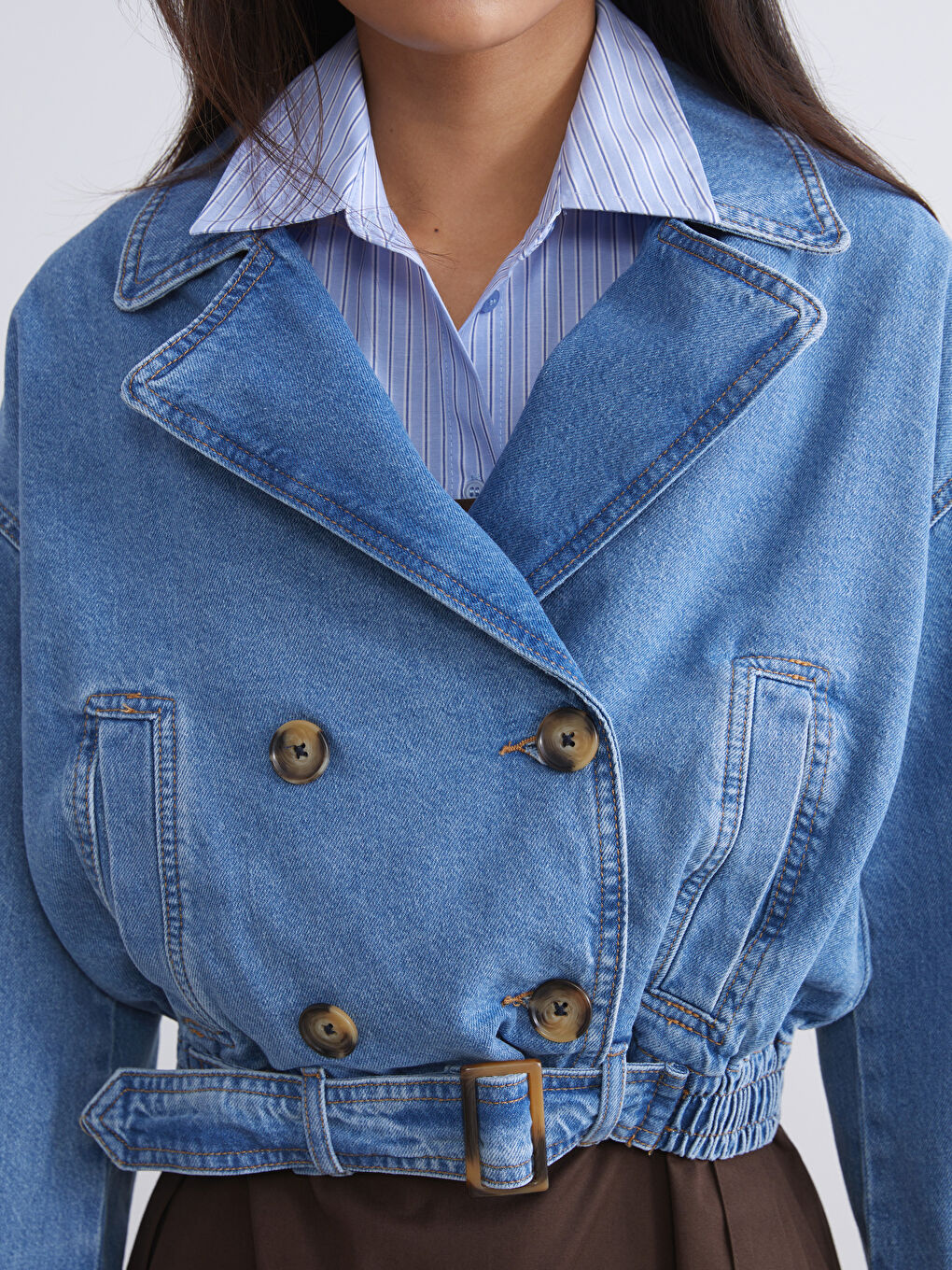 Oversize Women's Denim Jacket-2