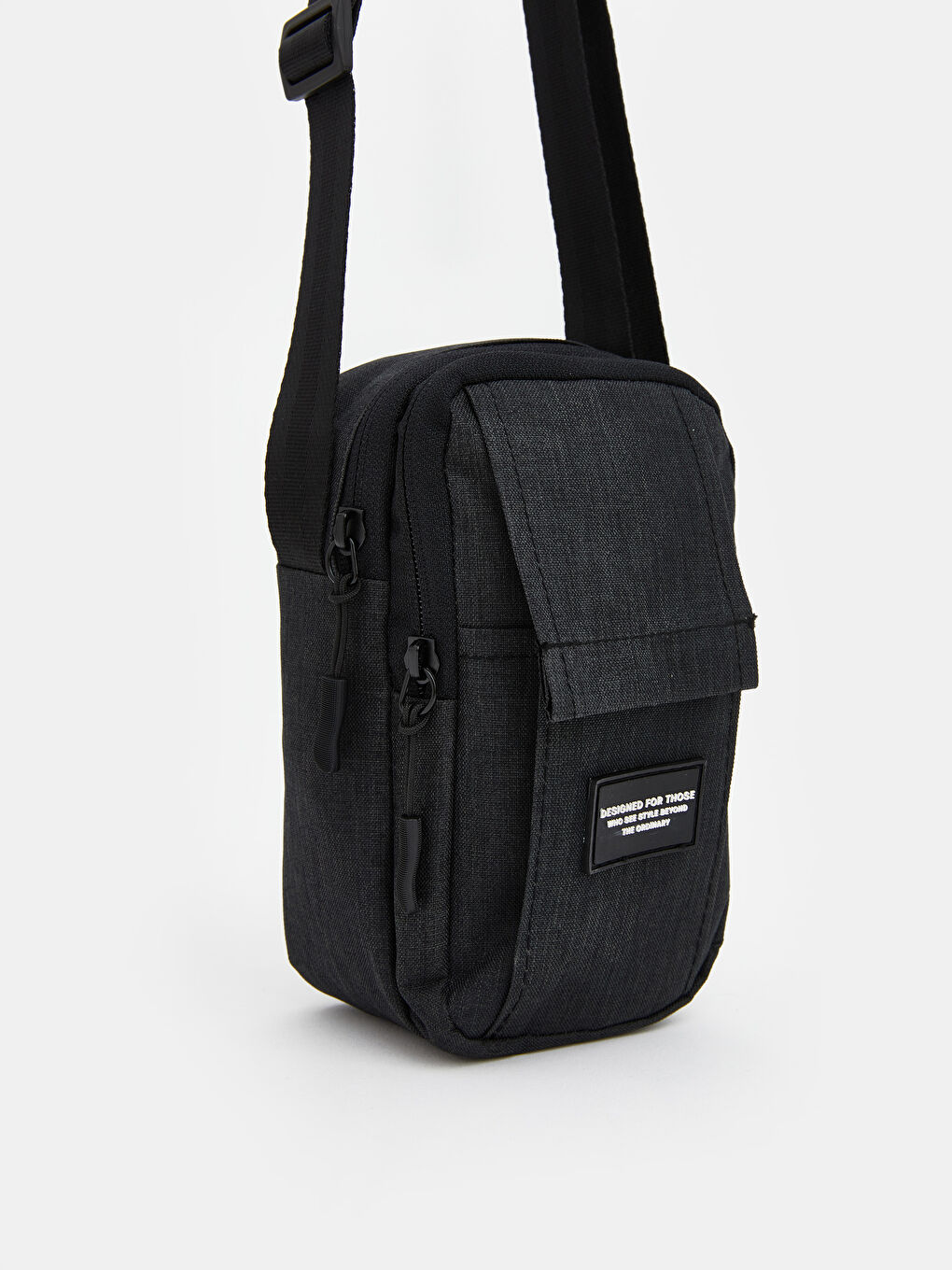 Antrasit Fermuarlı Erkek Omuz Çantası-2