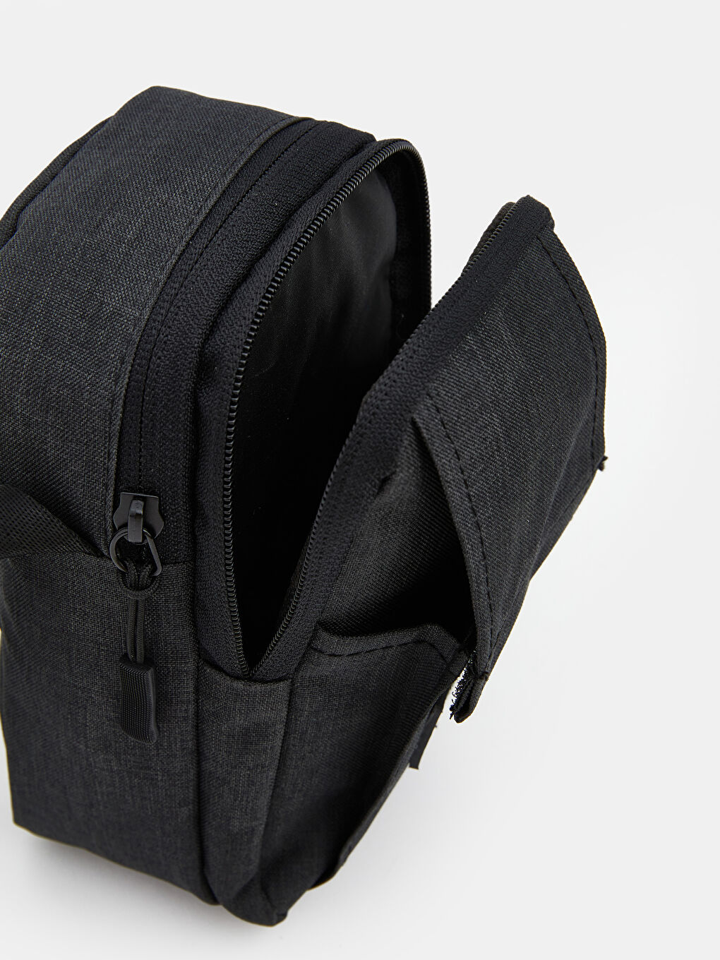 Antrasit Fermuarlı Erkek Omuz Çantası-4