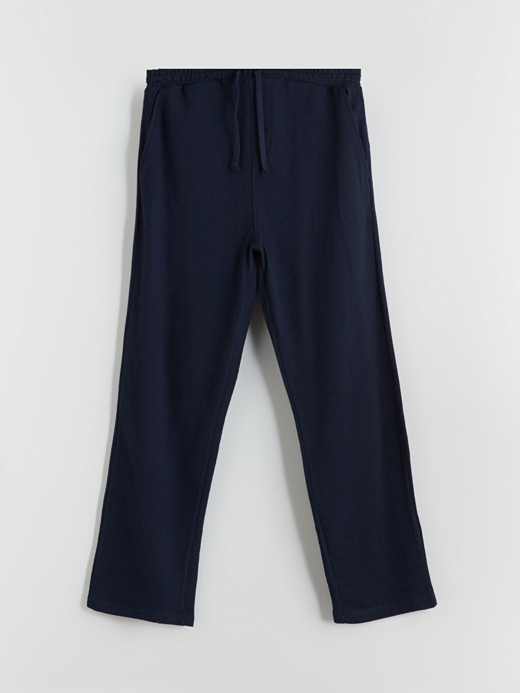 Lacivert Standart Kalıp Erkek Dokulu Pantolon-4