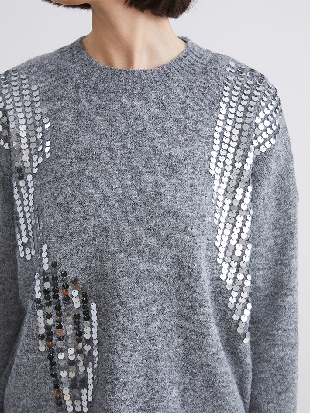 Frau ANTHRAZIT Pullover-2