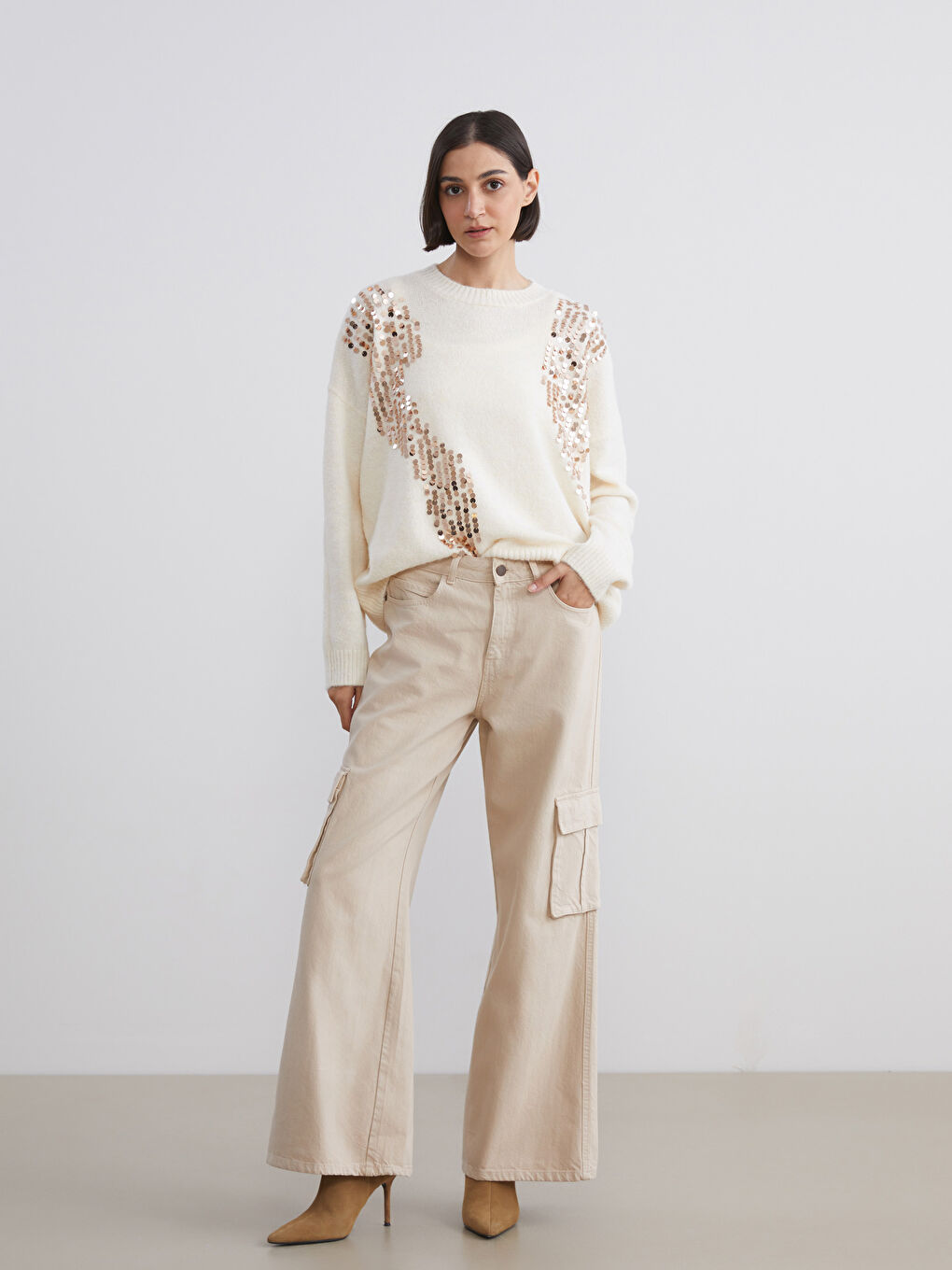 Frau ECRU Pullover-1