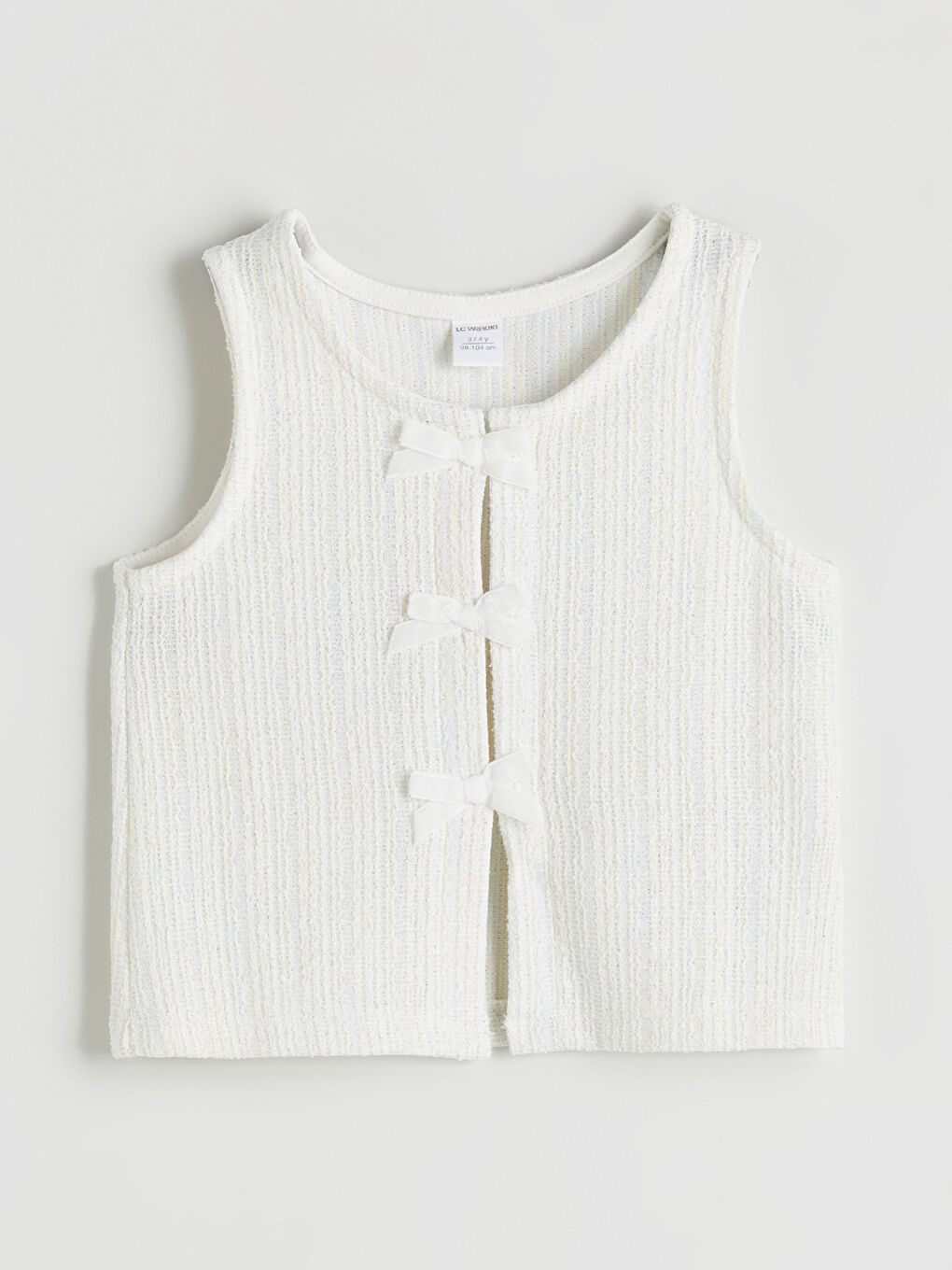 Ekru Bisiklet Yaka Kız Çocuk 3'lü Takım-2