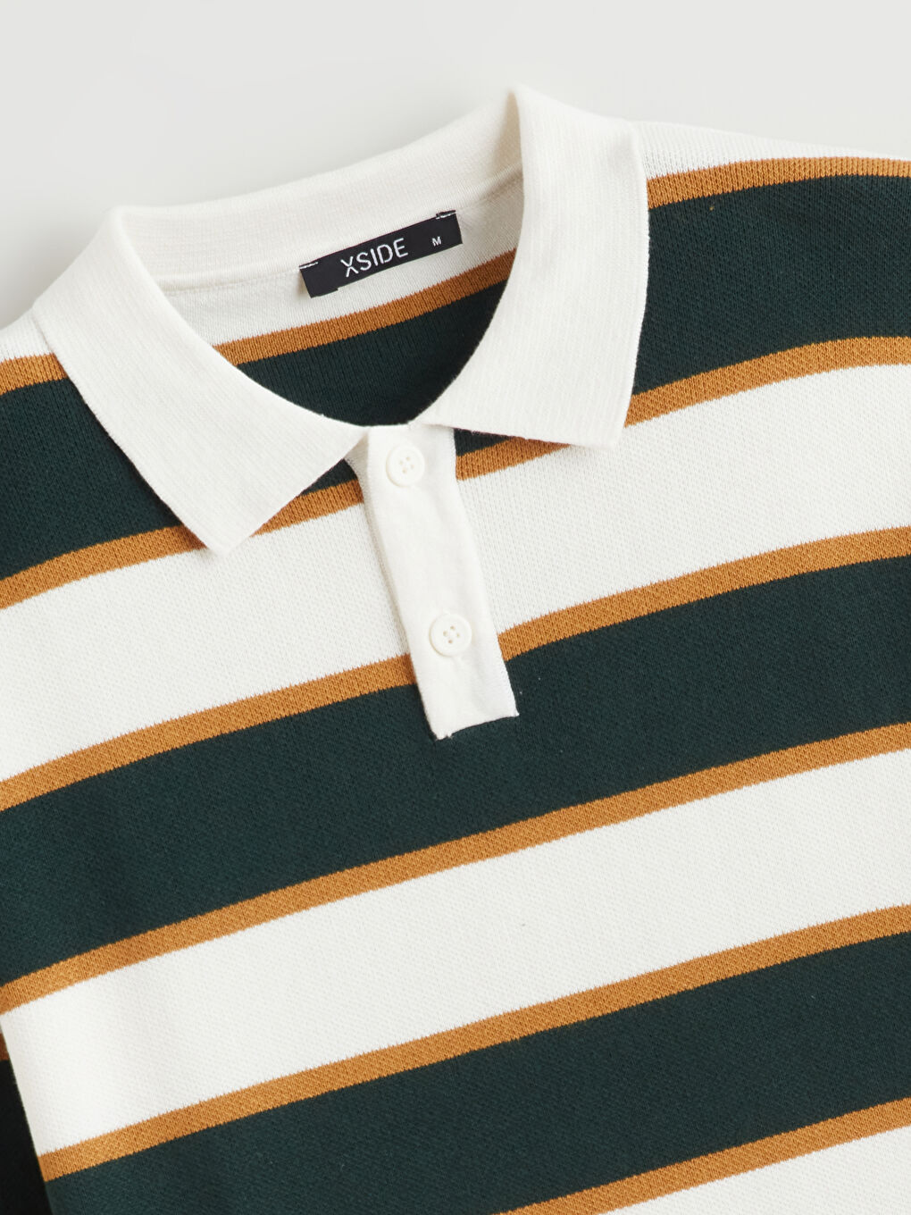 Водолазка В Полоску Мужской Трикотажный Свитер-5