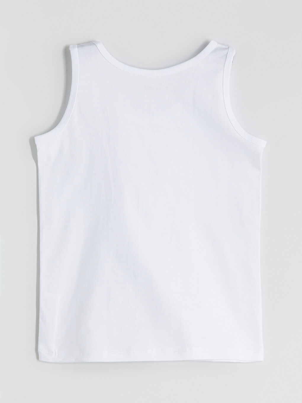 Beyaz Bisiklet Yaka Erkek Çocuk Atlet 2'li-3