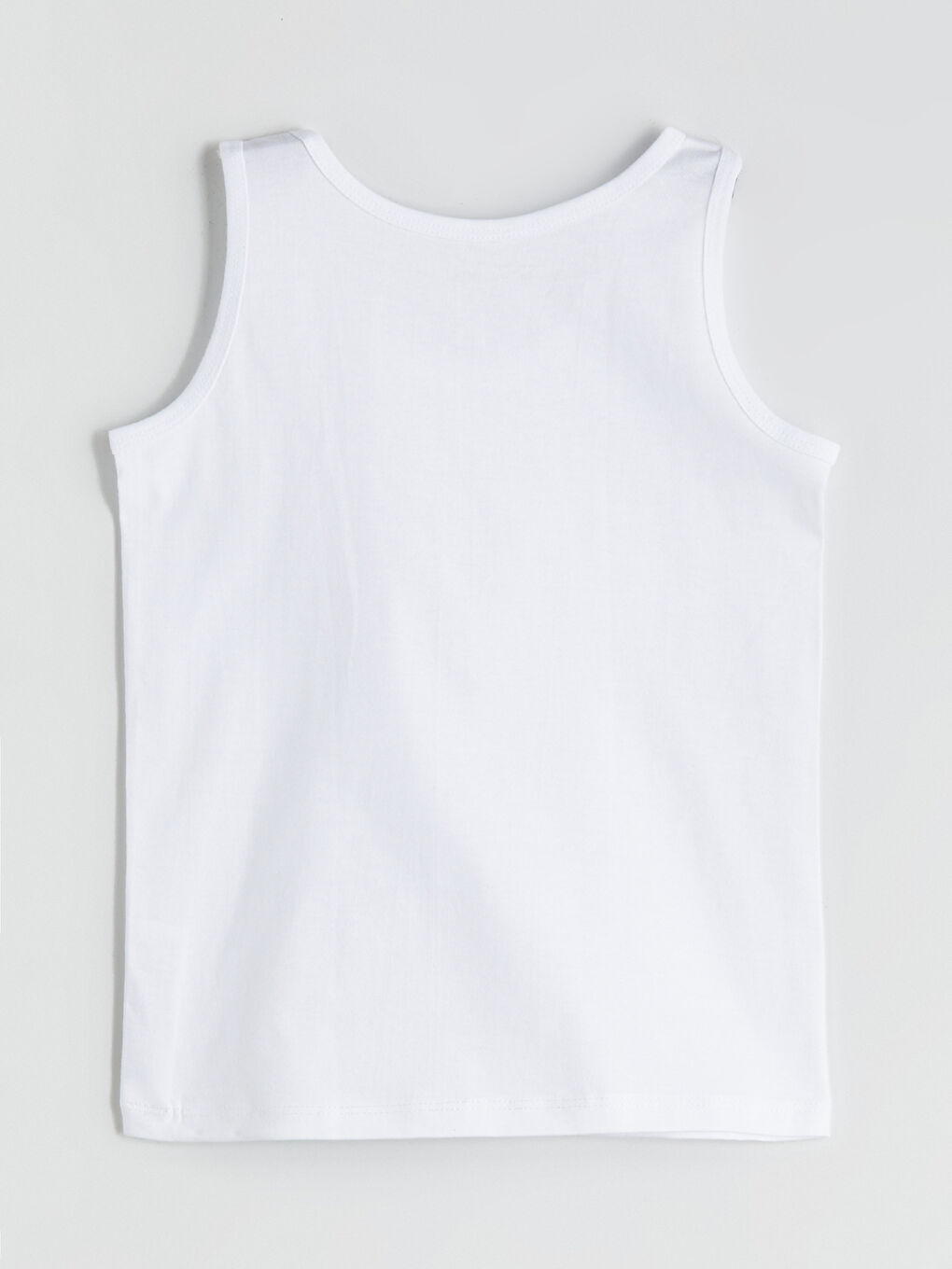 Beyaz Bisiklet Yaka Erkek Çocuk Atlet 2'li-6