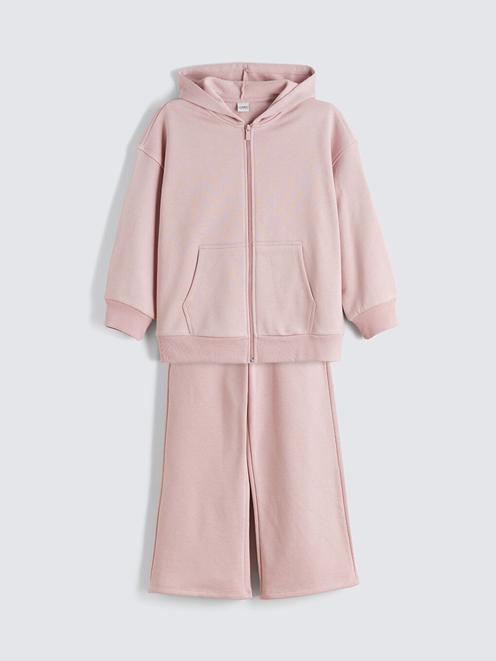 Pembe Kapüşonlu Kız Çocuk Eşofman Takım