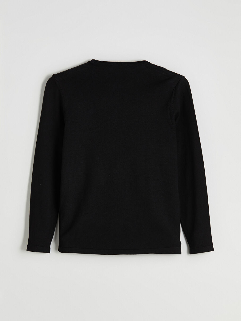 Crew Neck Long Sleeve Men's Tricot Sweater-5