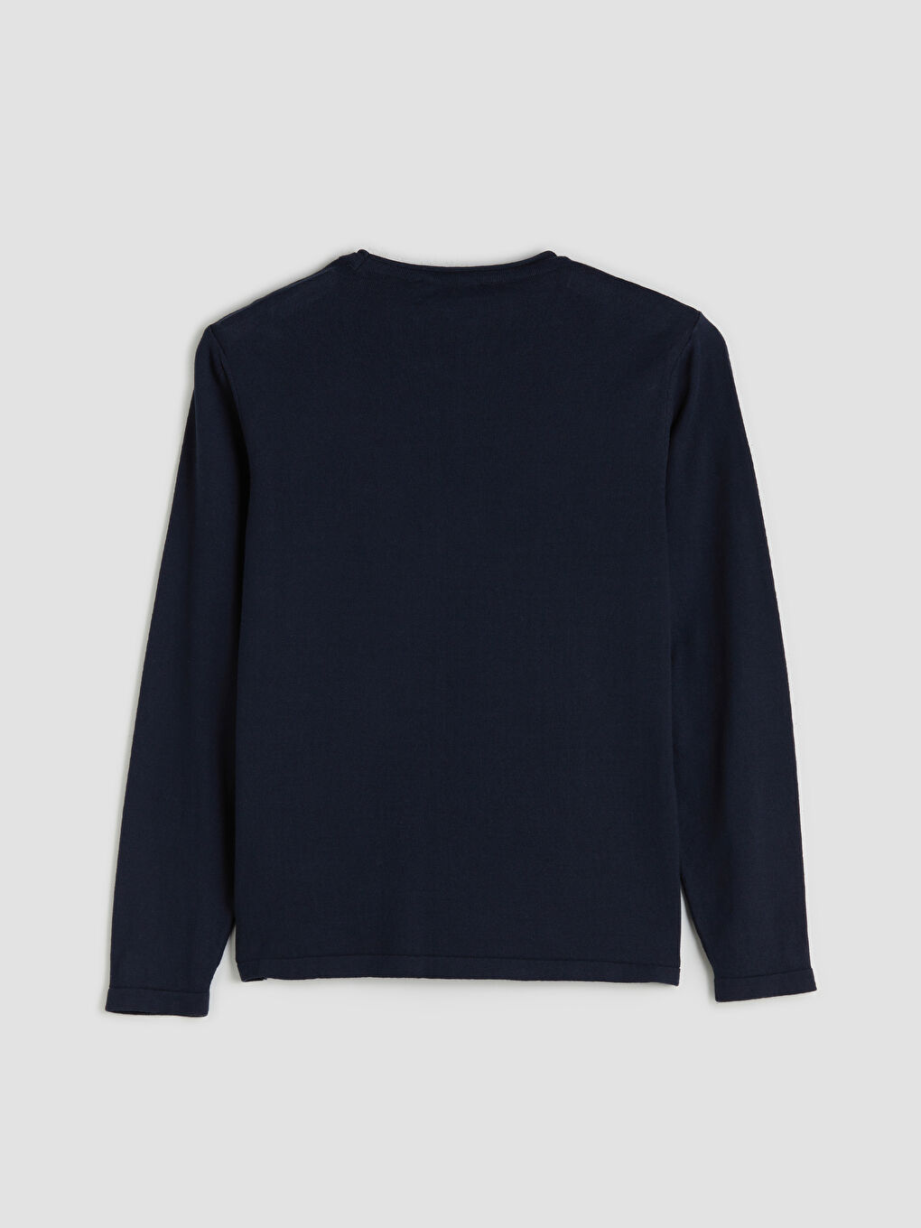 Crew Neck Long Sleeve Men's Tricot Sweater-5