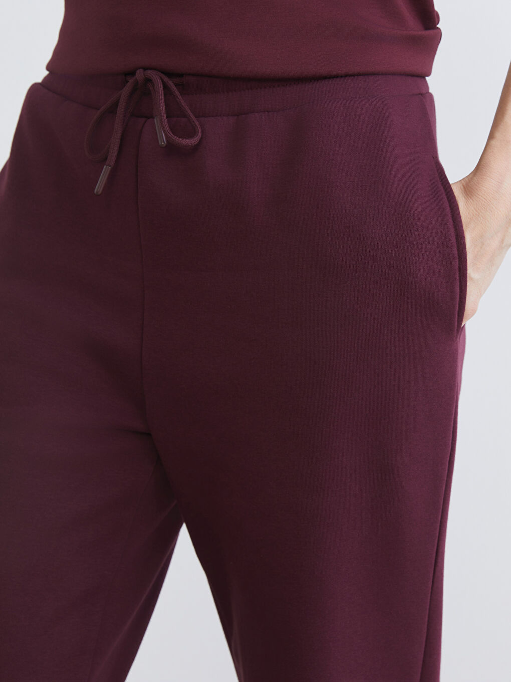 Elasticated Waist Women's Thick Jogger Sweatpants-2