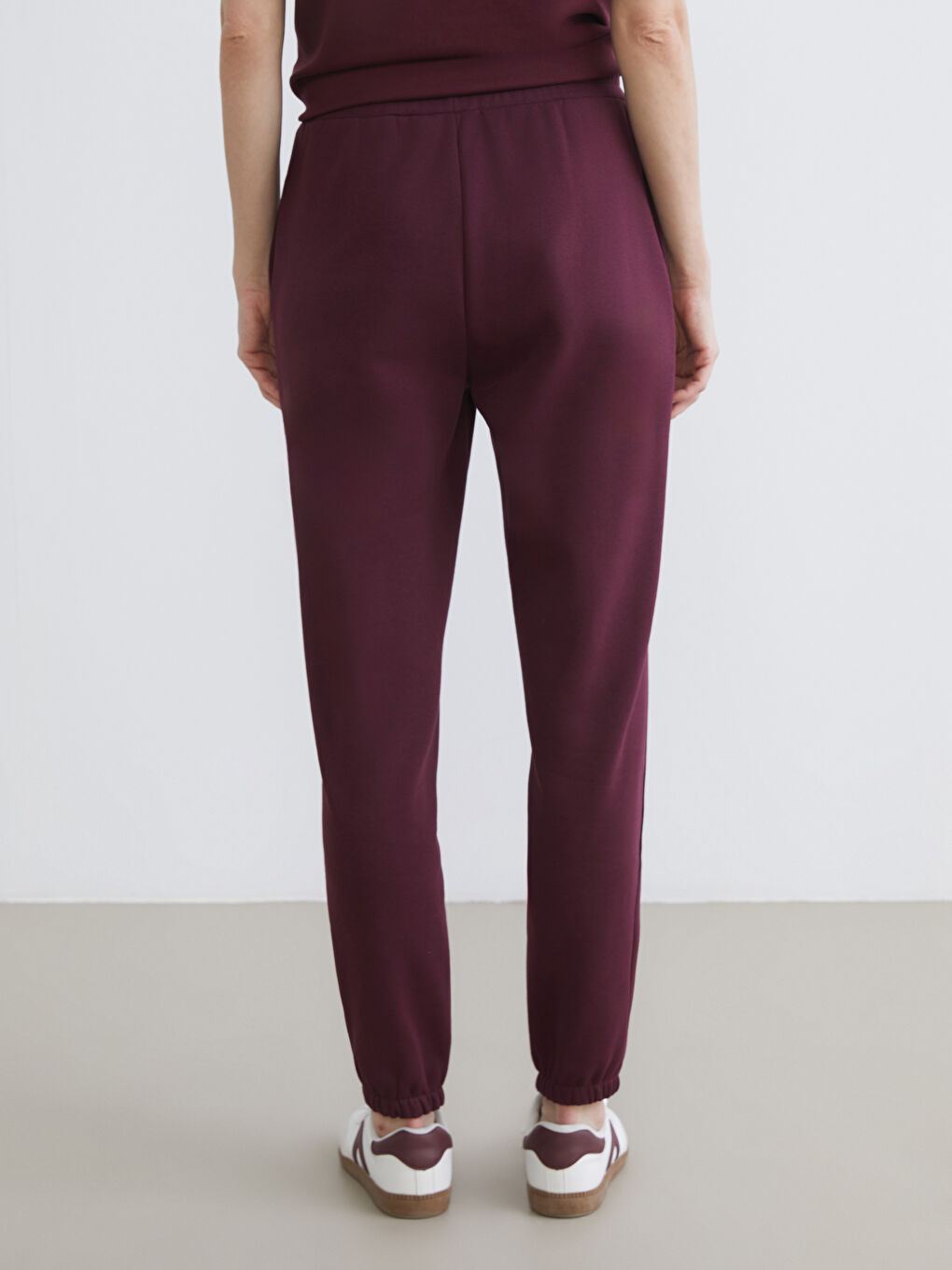 Elasticated Waist Women's Thick Jogger Sweatpants-3
