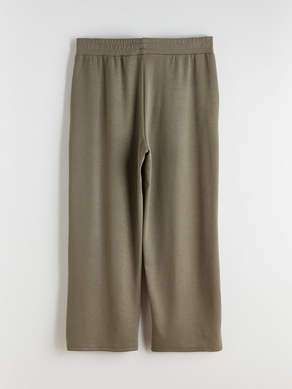 Haki Beli Lastikli Kadın Eşofman Altı-3